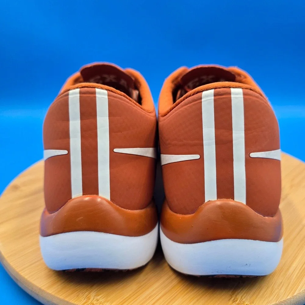 Nike Free Trainer 5.0 V6 Texas Longhorns Orange White 723939-802‎ Mens Size 14